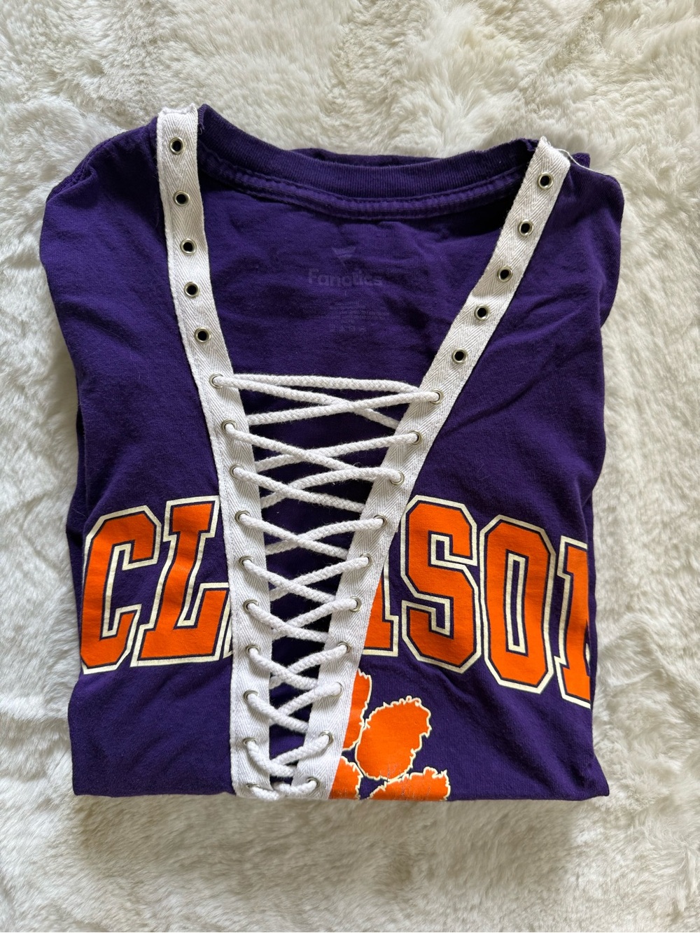 Fanatics Clemson Tigers Lace Up Tee